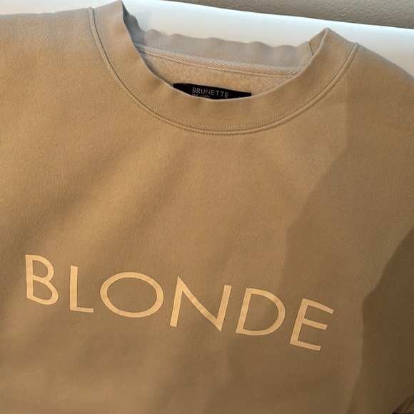 Brunette the Label ladies sweatshirt size S/M pale blue - Picture 3 of 6